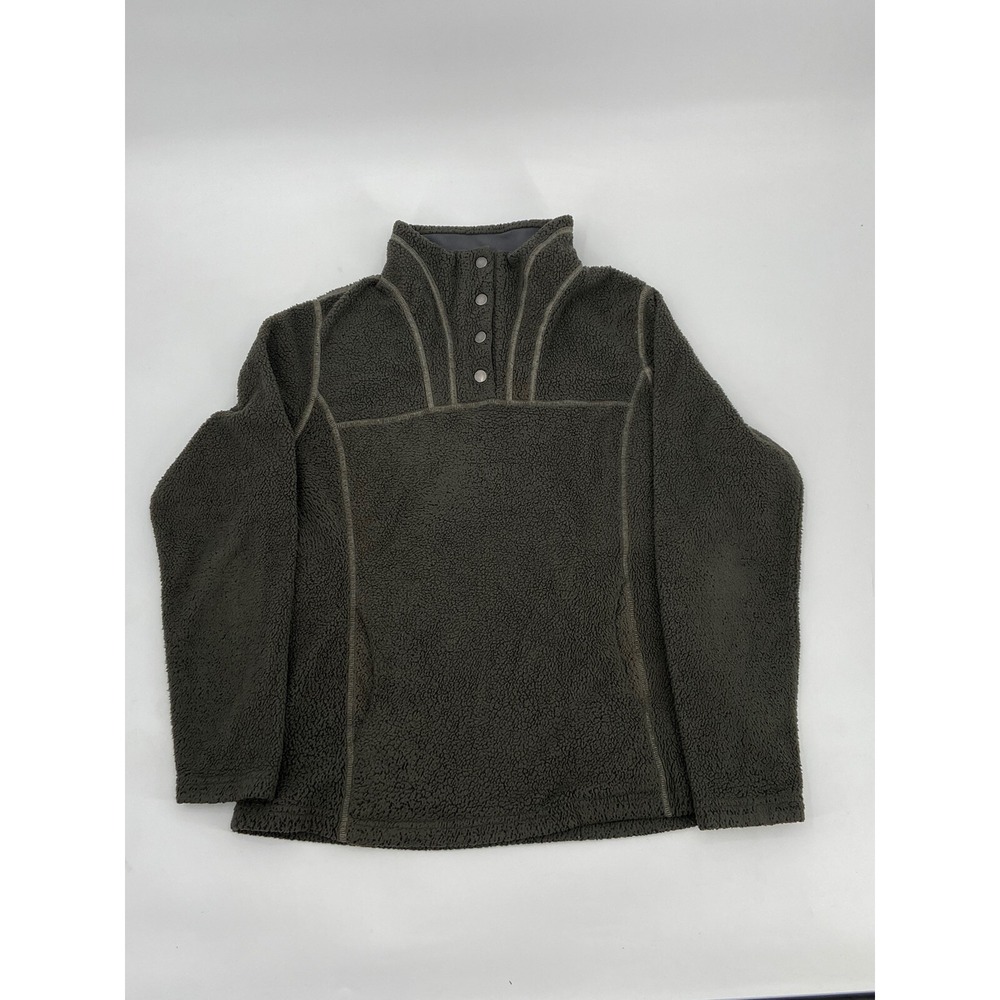 Kuhl Avalon Fleece Pullover Sweater Women's Size Large Green
